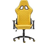 DANNMPX Chaise de Bureau Chaise De Bureau Jeu À Dossier Haut D'ordinateur Course Pivotante avec Accoudoirs Rabattables Et Hauteur Réglable pour Domicile(A)