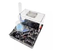 DANNMPX Ferme à Fourmis Fourmi Ferme Acrylique Château Élevage Hydratant Nid Science Observation Bricolage Kit Kit Éducatif(Black)