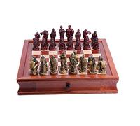 DANNMPX Jeu D'échecs Échecs Acajou Board Cartes d'échecs tridimensionnels, Artisanat Décoration Meilleur Choix for Divertissement Cadeaux et Collections Echiquier