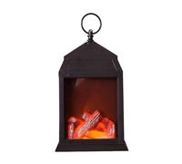 DANNMPX Lanterne Noel Lanterne De Noël Portable Style Rétro, Lampe Cheminée Décoration(Black1)