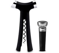 DANNMPX Ouvre Bouteille Ensemble d'ouvre-Bouteille Manuel de Type T Tire-Bouchon Durable et Pratique pour la Maison Vin Champagne Verseur Bouchon vin Décapsuleur(A)