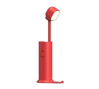 DANNMPX Protection Yeux Lampe De Bureau Pliante Rétractable Protection des Yeux LED Charge Les Étudiants Apprennent À Lire La Table avec Fonction USB Lampe Bureau(Rot)