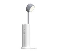 DANNMPX Protection Yeux Lampe De Bureau Pliante Rétractable Protection des Yeux LED Charge Les Étudiants Apprennent À Lire La Table avec Fonction USB Lampe Bureau(White)