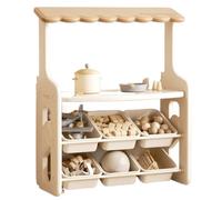 DANNMPX Rangement Jouets Organisateur De Rangement Jouets en Plastique avec Étagère, 6 Bacs, À 1 Niveau pour Organiser Les Et Livres Organisateur(A)