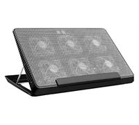 DANNMPX Refroidisseur Laptop Tapis De Refroidissement pour Ordinateur Portable Puissant Et Silencieux 6 Ventilateurs Support pour Réglable en Hauteur pour 12 À 17 Pouces Support