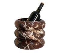 DANNMPX Seau Glace Seau À Champagne en Marbre Fait La Main for Accessoires De Cuisine, Vases Décoratifs Rafraîchisseur(Bruin)