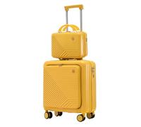 DANNMPX Suitcase Ensemble De Valises en Deux Pièces, Valise D'embarquement Codée, Valise Trolley 18 Pouces, Valise Légère Valise De Voyage(C)