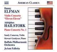 Danny Elfman et Adolphus Hailstork – Concerto pour violon « eleven Eleven » / Concerto pour piano n°1 – NAXOS
