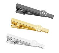 Dannyshi Pinces à cravate pour homme, noir, doré, argenté, 5,3 cm, 2.1 inch, Cuivre, Sans pierre précieuse