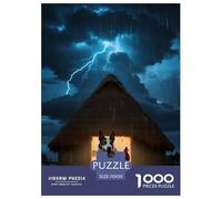 Danois-Suédois Farmdog1000 Pièces PuzzleChien Contes Magiques, Adultes/Enfants, Illustration Originale, Activités Familiales 70x50cm/1000pcs