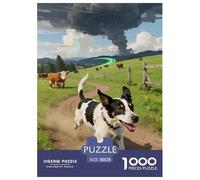 Danois-Suédois FarmdogPuzzle 1000 Pièces Chien Contes Magiques, Adultes/Enfants, Art Mural Moderne, Cadeau Unique 38x26cm/1000pcs