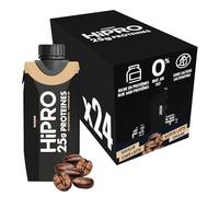 Danone HiPRO Boisson Protéinée - Café - 24 x 330ml - Riche en Protéines, Sans Sucres Ajoutés, Sans Lactose