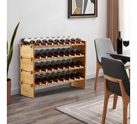 Danonlly Étagère à vin empilable en bambou - Sans vis - Qualité AA - Empilable et peu encombrant - Pour cave, bar, cuisine, salle à manger
