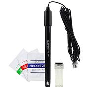 DANOPLUS 300 cm de longueur Câble Électrode Sonde de pH remplaçable (0-14 pH), Connecteur BNC avec 3 sachets de poudre d'étalonnage