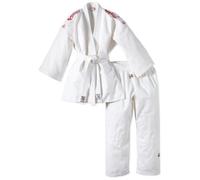 DanRho Judogi Yamanashi avec Bandes sur Les épaules Blanc Blanc 150