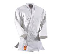 DanRho Yamanashi judogi pour Enfant avec Bandes sur Les épaules Blanc Blanc 10 Ans