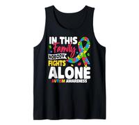 dans Cette Famille, Personne ne Combat Seul la Sensibilisation à l'Autisme Débardeur