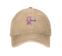 dans Cette Famille, Personne Ne Lutte Seul Contre Le Cancer du Pancréas Unisexe Snapback Cap Anti-Soleil Chapeau De Cowboy Séchage Rapide Casquette De Baseball pour Voyage Cyclisme