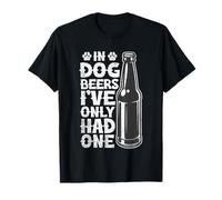 Dans Dog Beers, je n'ai eu qu'un seul chien drôle buvant de la bière T-Shirt