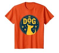dans Dog We Trust : Amateur d'animaux de Compagnie aux Empreintes de Pattes T-Shirt, Enfant, Orange, 12 Ans