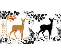 Dans la forêt - Un livre en noir et blanc qui passe en couleurs grâce aux animations, pour les bébés des 6 mois. Les belles couleurs