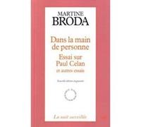 Dans la main de personne Martine Broda (Auteur)