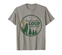 dans la Meute du Loup Trouve Ta Voie - Nature Forêt Lune T-Shirt