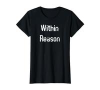 dans la Raison T-Shirt Graphique avec Valeur, Femme, Noir, XL