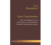 Dans l'antichambre Pour un dialogue entre la pensée juive et la connaissance renouvelée du judaïsme ancien - David Hamidovic - Hermann - broché - Essai
