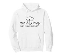 dans l'attente, Dieu chrétien Hommes et Femmes reconnaissants Sweat à Capuche