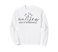 dans l'attente, Dieu chrétien Hommes et Femmes reconnaissants Sweatshirt