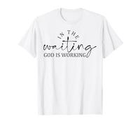 dans l'attente, Dieu chrétien Hommes et Femmes reconnaissants T-Shirt