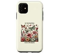 dans l'attente, Dieu Travaille, Floral Vintage, Christian Coque pour iPhone 11