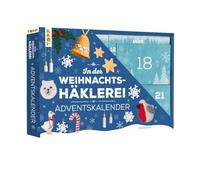 Dans le crochet de Noël - Le calendrier de l'Avent avec matériel et livret d'instructions pour 24 projets de crochet : boîte (38,5 x 26,5 x 5 cm) avec 24 petites boîtes, fil (100 % acrylique
