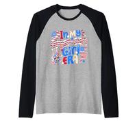 Dans l'ère de My American Girl, Retro Groovy, 4 juillet, femmes et filles Manche Raglan