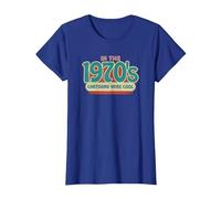 dans Les années 1970, Les Dessins animés étaient Cool Style psychédélique Groovy T-Shirt, Femme, Bleu Royal, S