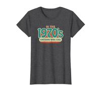 dans Les années 1970, Les Dessins animés étaient Cool Style psychédélique Groovy T-Shirt, Femme, Chiné Foncé, XL