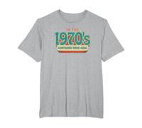 dans Les années 1970, Les Dessins animés étaient Cool Style psychédélique Groovy T-Shirt, Homme Grandes Tailles, Gris Chiné, 5X Tall