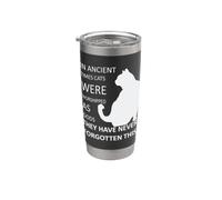 Dans les temps anciens, les chats étaient vénérés comme des dieux v3 Gobelet isotherme en acier inoxydable double paroi