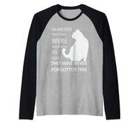 dans Les Temps Anciens, Les Chats étaient vénérés comme des Dieux v3 Manche Raglan
