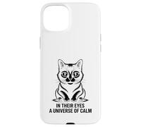 Dans leurs yeux, un univers calme d'amoureux des chats, de félins et de miaou Coque pour iPhone 15 Plus