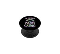 dans ma tête, Je Joue de la Clarinette PopSockets PopGrip Adhésif