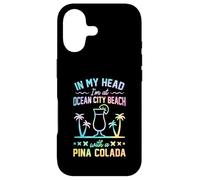 dans ma tête, Je suis à Ocean City Beach avec Une Pina Colada Coque pour iPhone 17
