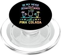 dans ma tête, Je suis à Ocean City Beach avec Une Pina Colada PopSockets PopGrip pour MagSafe