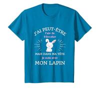 Dans ma tête mon lapin humour lapin homme lapins drole T-Shirt