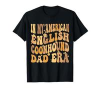 dans Mon American English Coonhound Dad Era Groovy Dog Owner T-Shirt