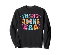 dans Mon époque Boone Groovy Heart Flowers Retro Funny Sweatshirt