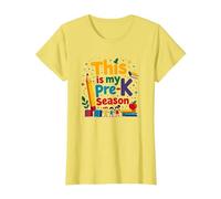 dans Mon ère pré-K : C'est ma Saison pré-K T-Shirt, Femme, Citron, M