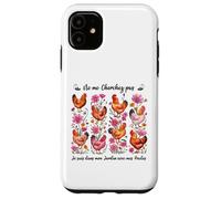 dans Mon Jardin avec Mes Poules Pondeuses, éleveurs Amateurs Coque pour iPhone 11