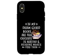 dans Mon Monde de rêve, Les Livres sont gratuits, Le Chocolat est sain Coque pour iPhone X/XS